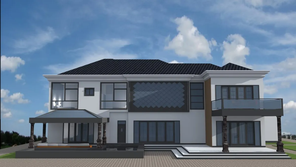 Villa moderne, conception 3D